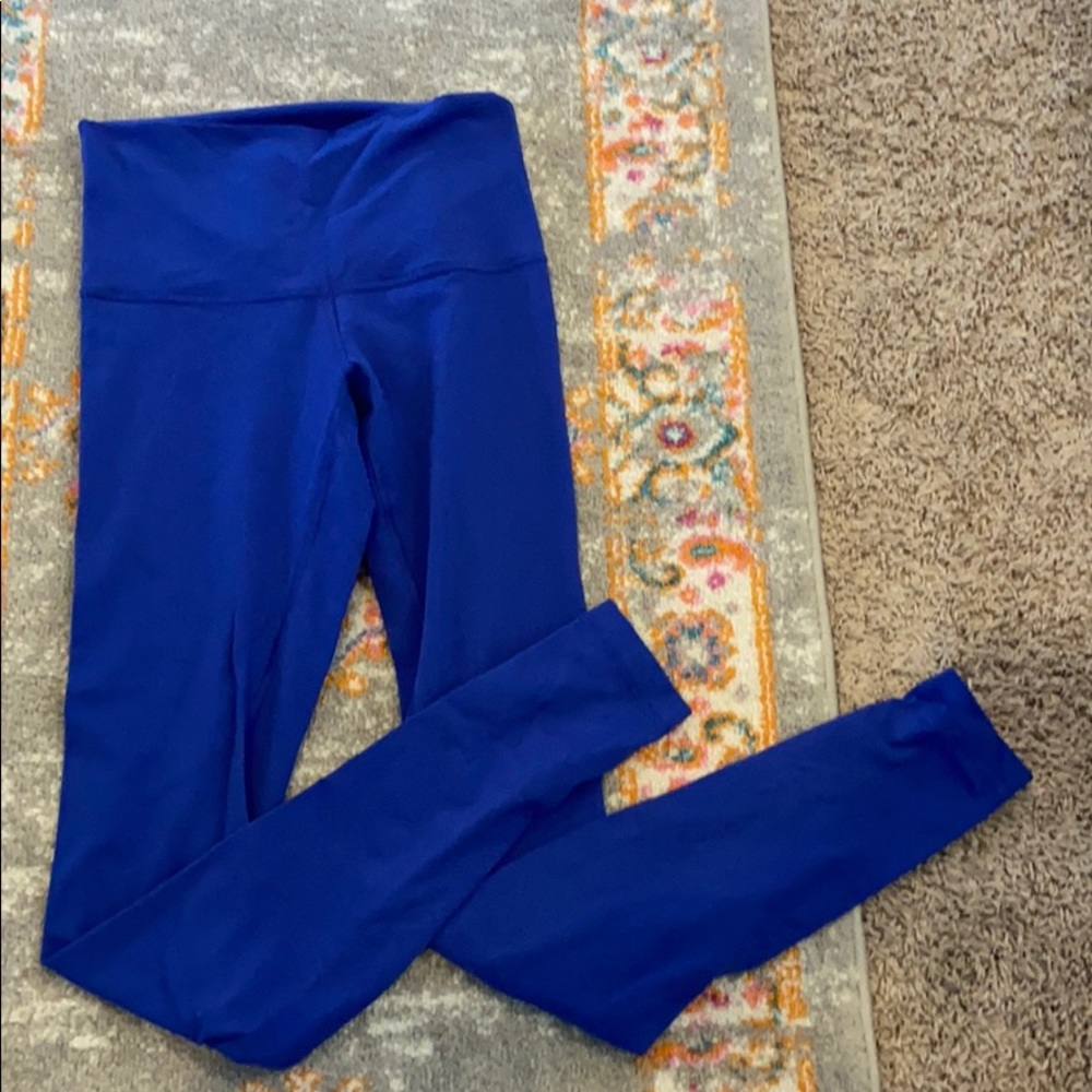 blue lululemon leggings size 6 full length
